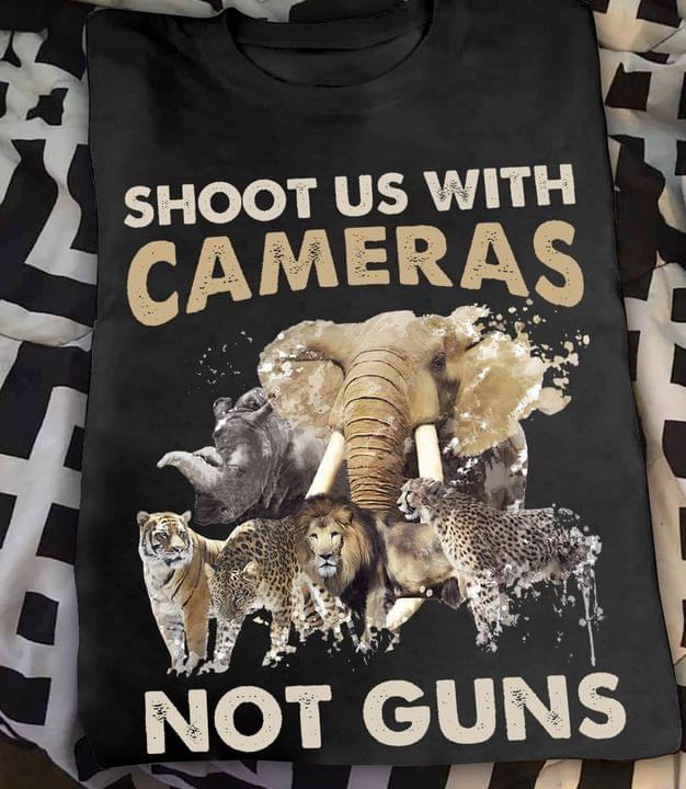 Shoot us with cameras not guns - Animal lover