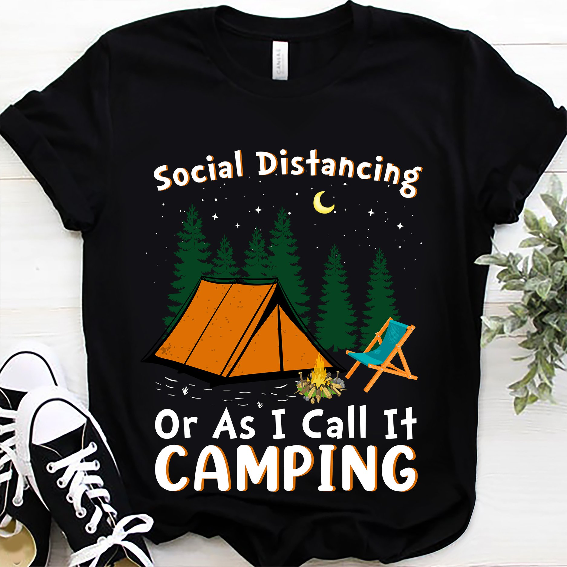 Social distancing or as I call it camping - Camp site and campfire, love camping