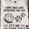 Some girls love adventure and cats - D&d game, cat footprint