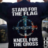 Stand for the flag kneel for the cross - America flag, god's cross