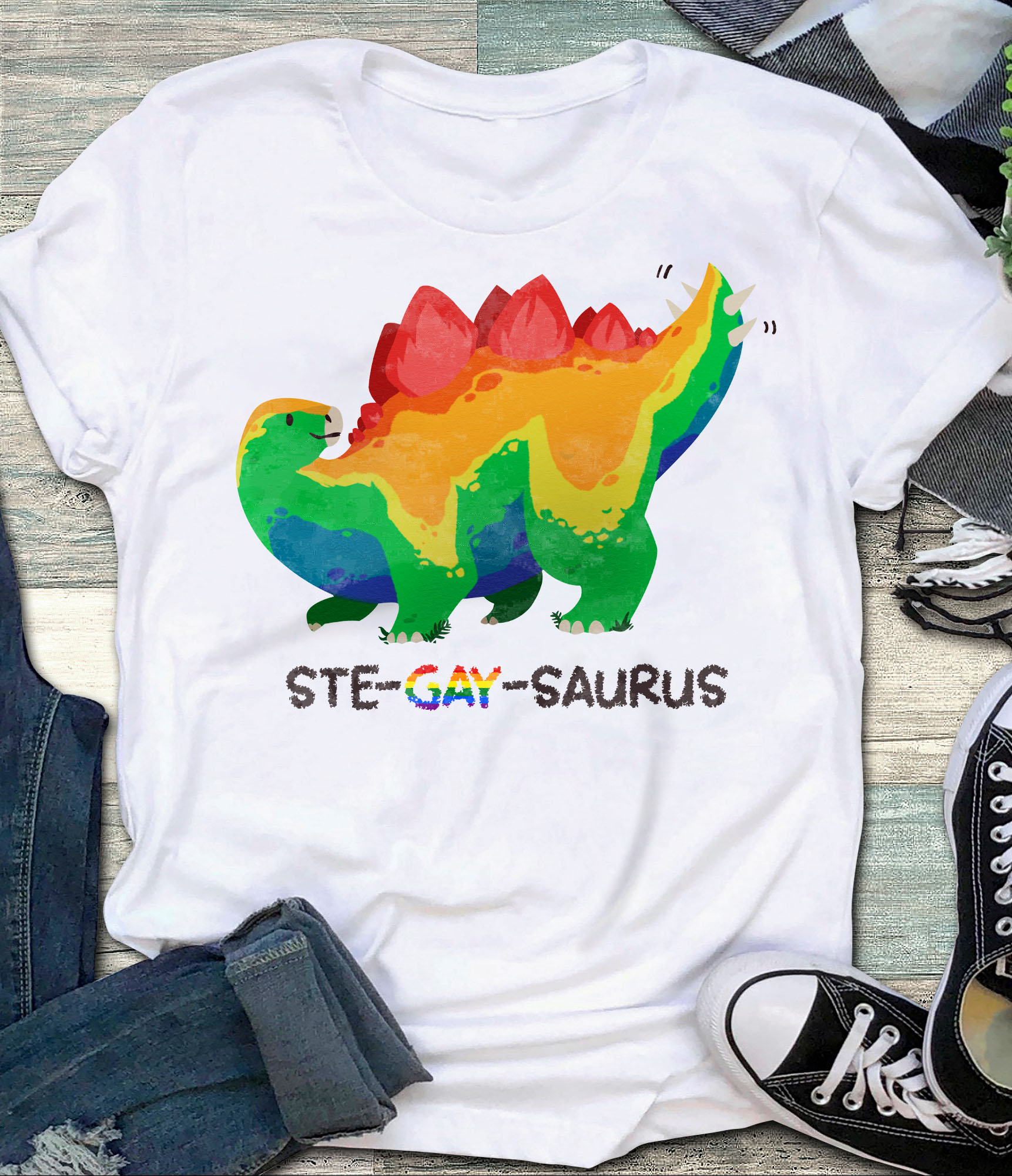 Ste-gay-saurus - Lgbt community, dinosaur lover