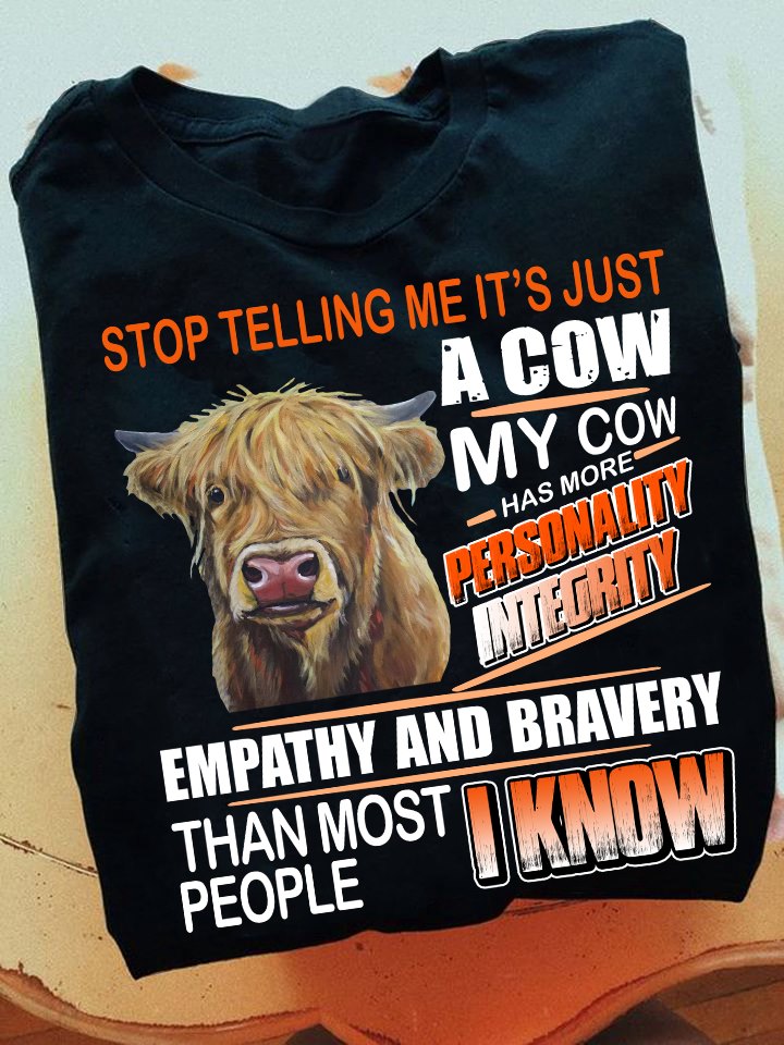 Stop telling me it's just a cow my cow has more personality integrity