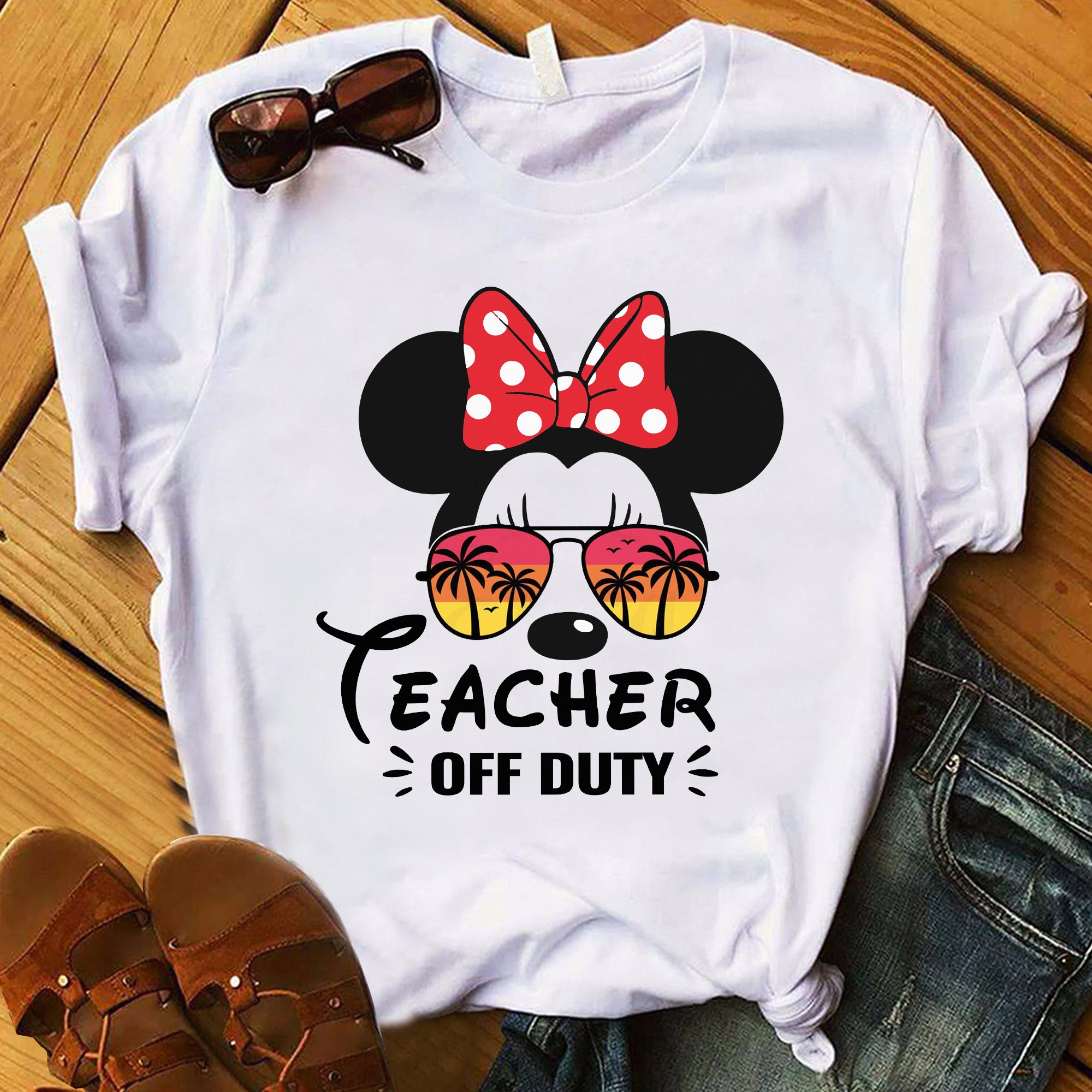 Teacher off duty - Minnie mouse, teacher the job