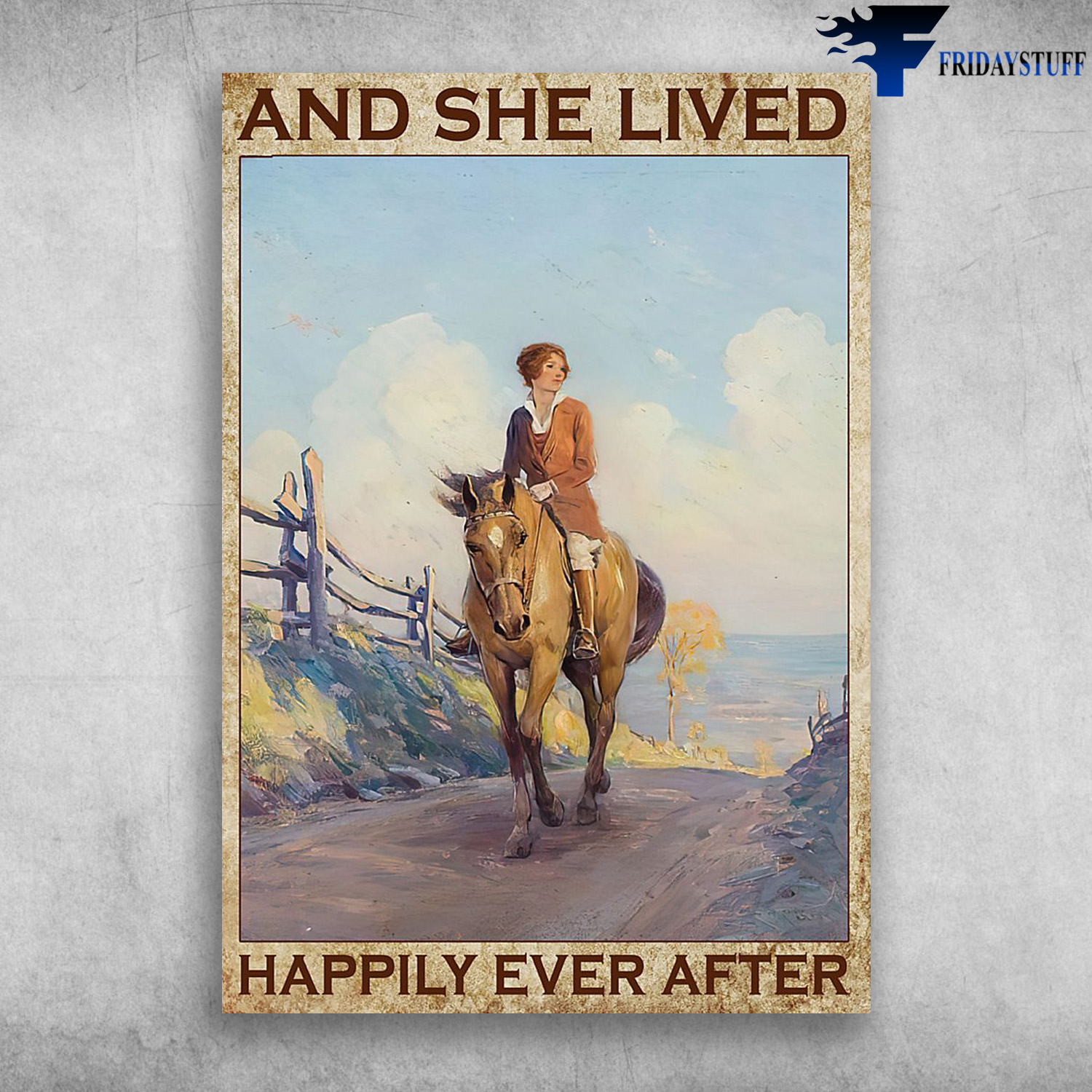 The Girl Riding Horse - And She Lived, Happy Ever After