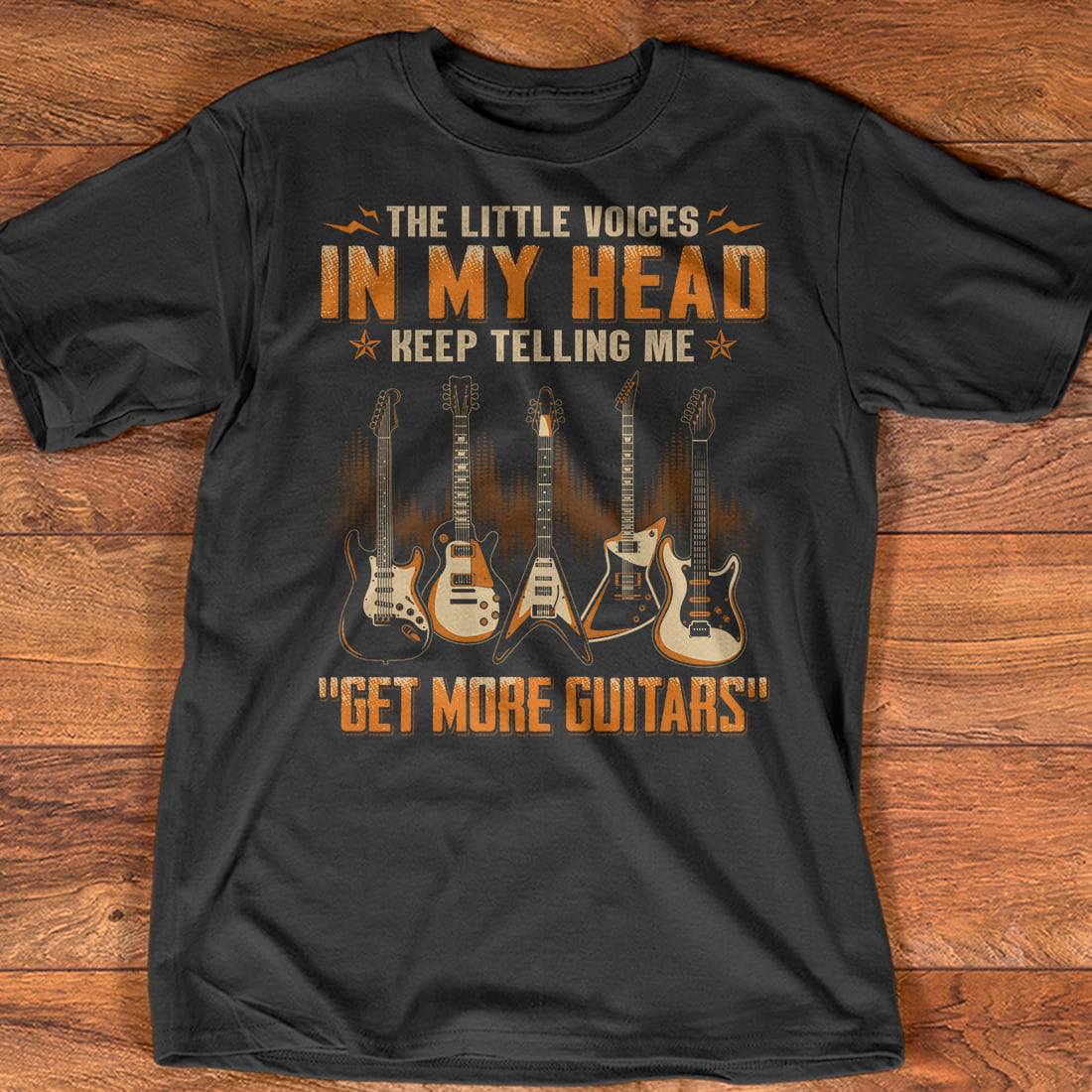 The Little Voices In My Head Keep Telling Me Get More Guitars Kids Hoodie 