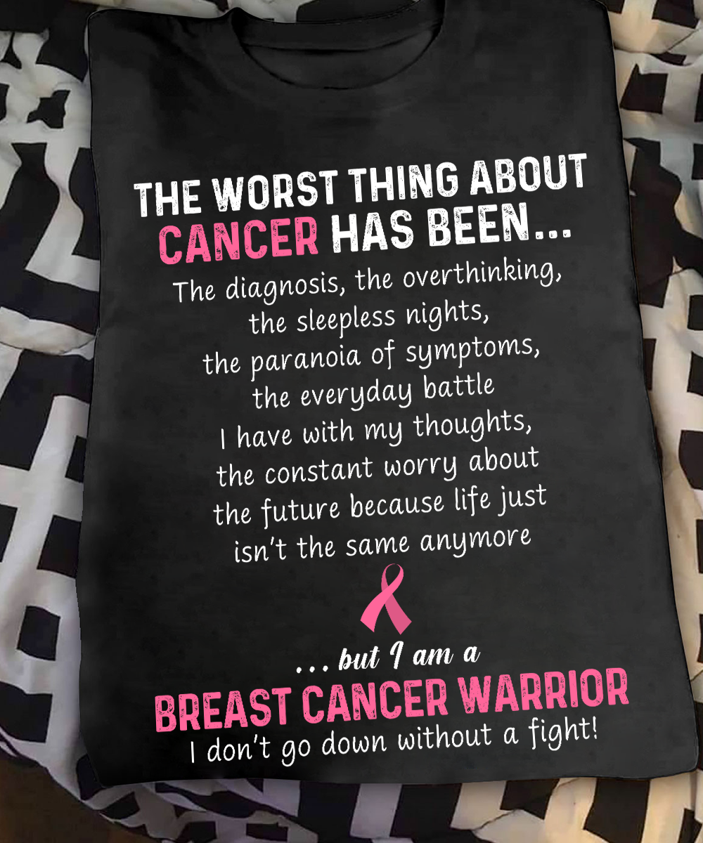 The worst thing about cancer has been the diagnosis, the over thinking - Breast cancer awareness