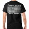 Truckers move America - America flag, truck driver