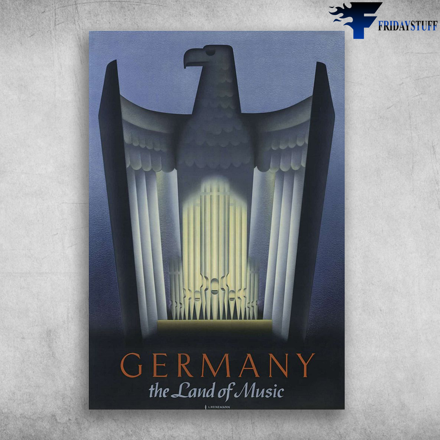 VINTAGE TRAVEL GERMANY REPRINT - Germany The Land Of Music