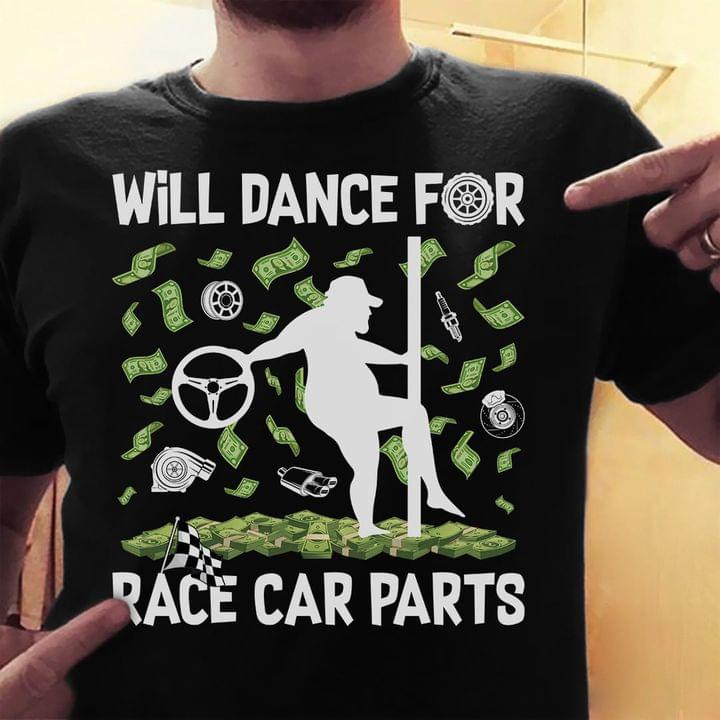 Will dance for race car parts - Love racing, love dancing