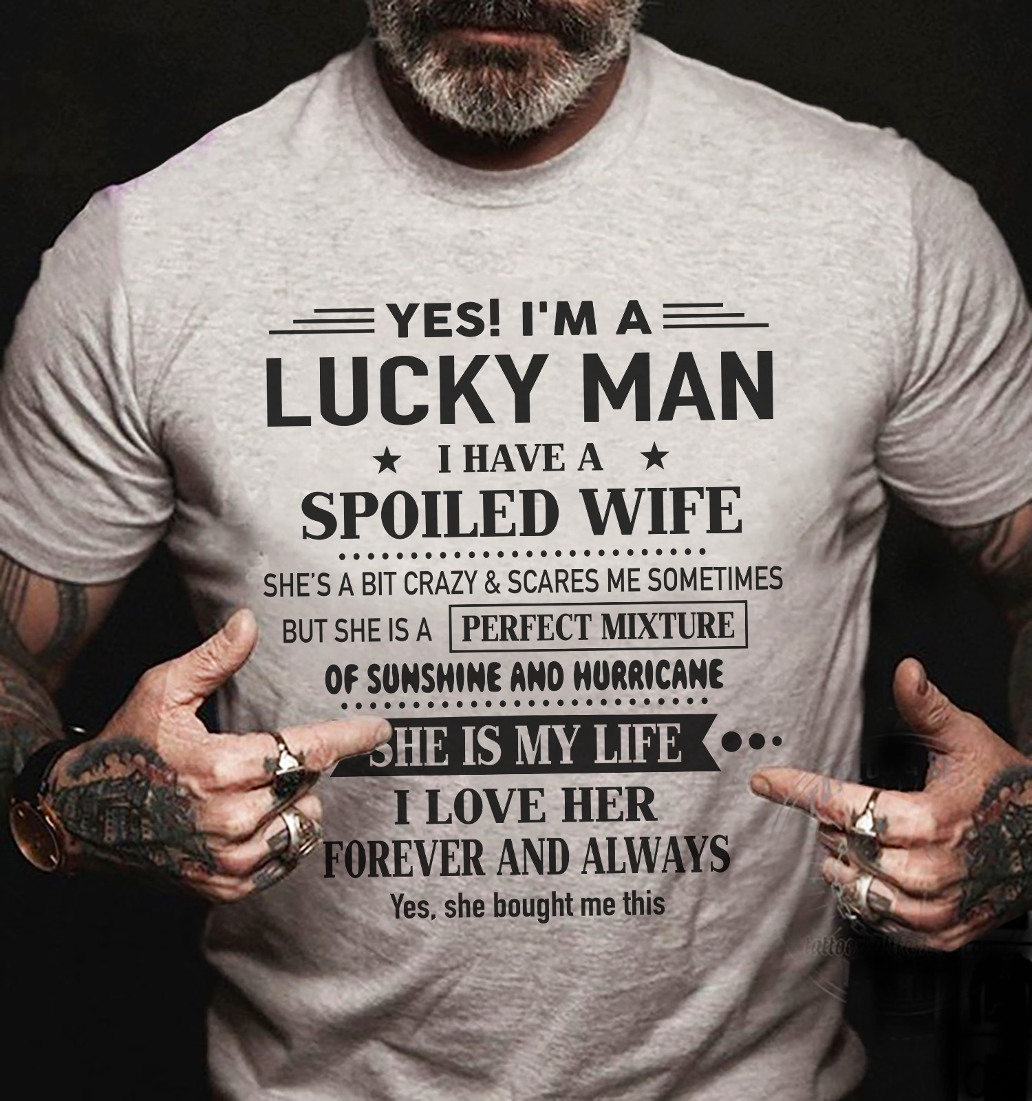 Yes I'm a lucky man I have a spoiled wife, she is my life - Husband and wife
