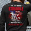 You may see me struggle but you will never see me quit - America flag, eagle symbol of America