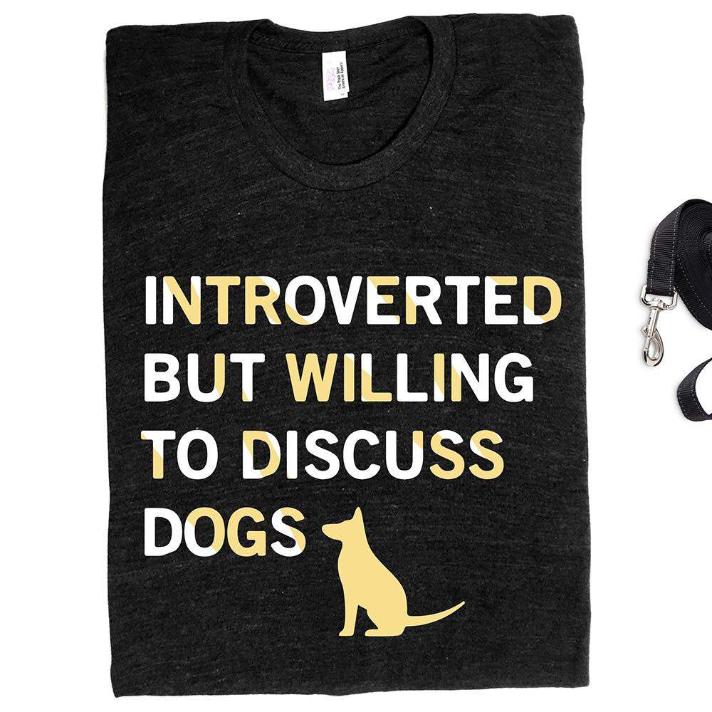 Introverted but willing to discuss dogs