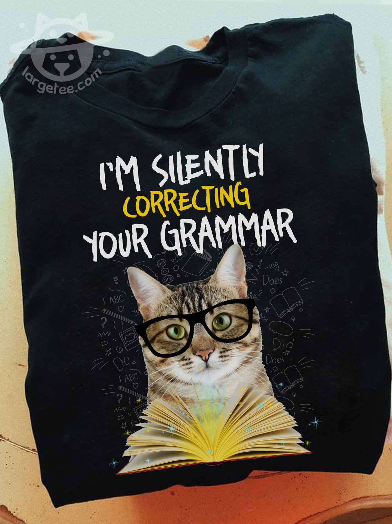 Cat Love Book - I'm Silently Correcting Your Grammar