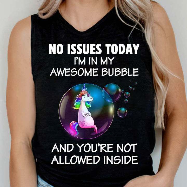 Unicorn Ballon - No issues today i'm in my awesome bubble and you're not allowed inside