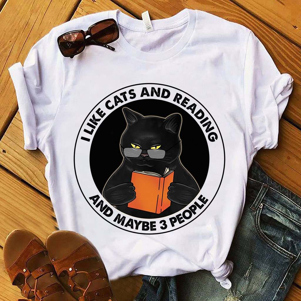 Black Cat Book - I like cats and reading and maybe 3 people