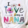 Colorful Flower Bee - I love Nana