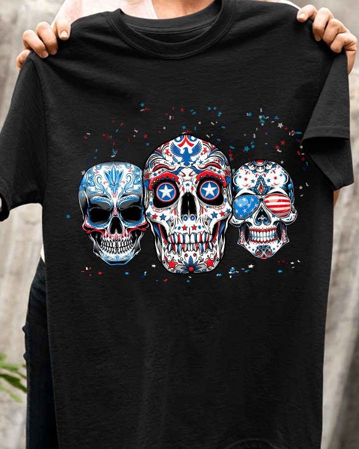 Evil skullcap – America Flag, 4th of July, Independence day