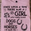Dog Horse - Once upon a time there was a girl who really loved dogs and horses it was me the end