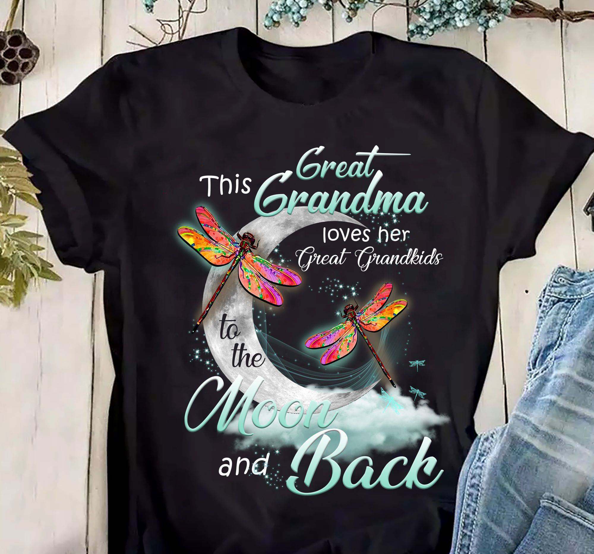 Moon Dragonfly - This great grandma loves her great grandkids to the moon and back