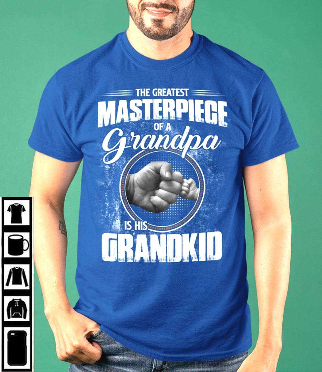 The Greatest masterpiece of a grandpa is his grandkids