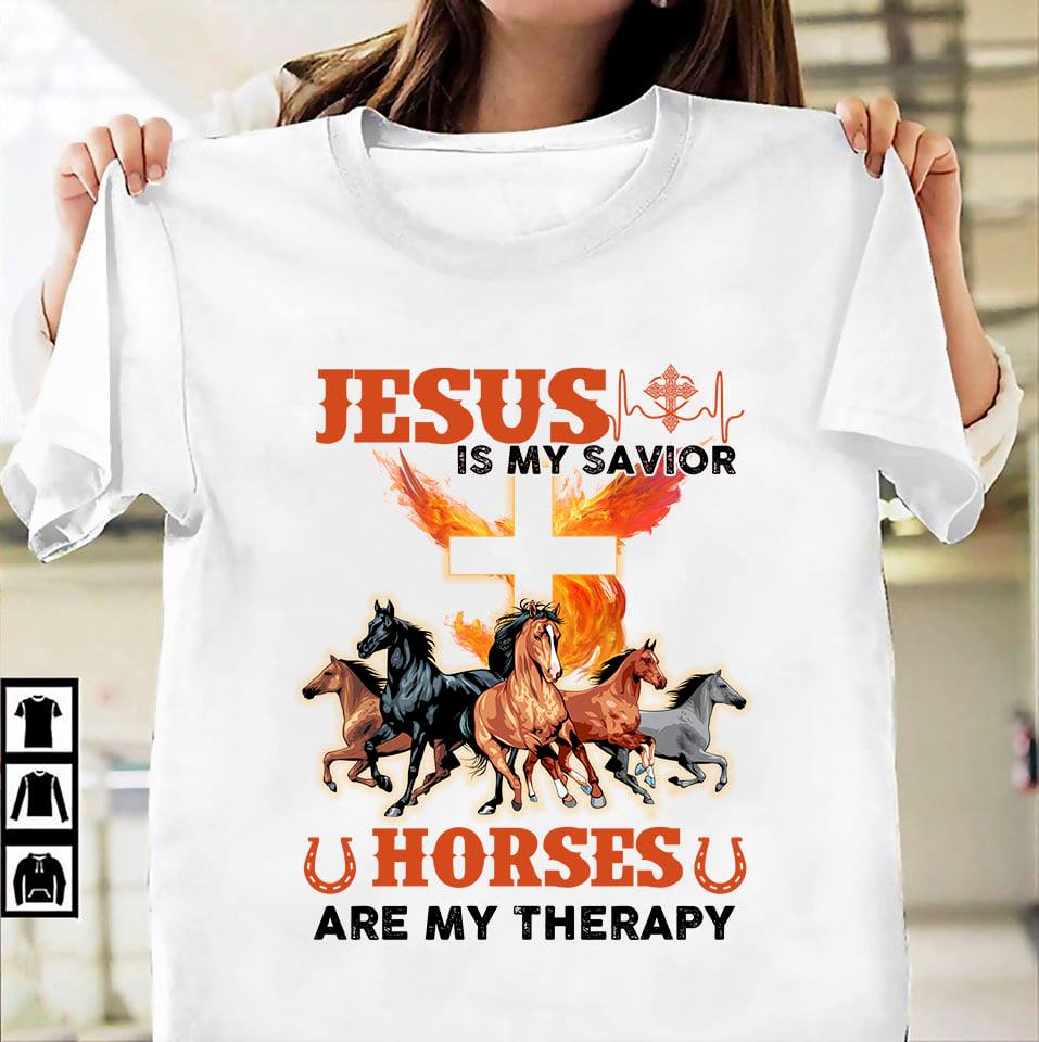 Horses And Cross - Jesus is my savior horses are my therapy