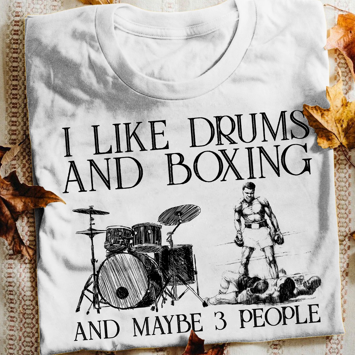 Drums Boxing – I like drums and boxing and maybe 3 people