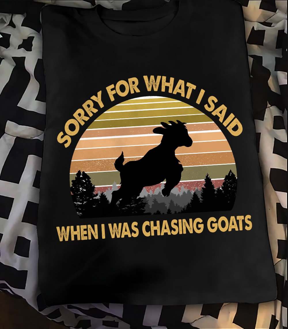 Running Goats - Sorry For what i said when i was chasing goats