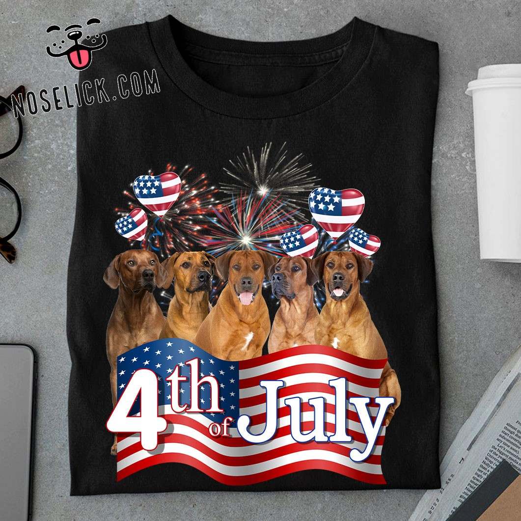 4th of July - rhodesian ridgeback, American independence day