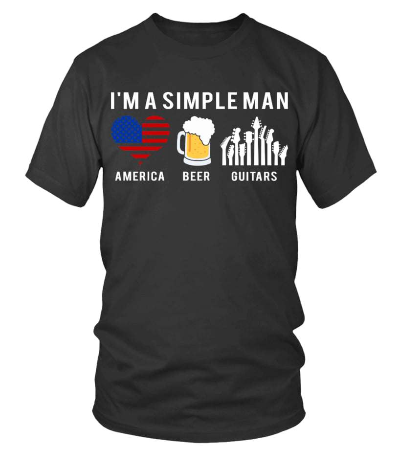 Beer Guitar America - I'm a simple man america beer guitars