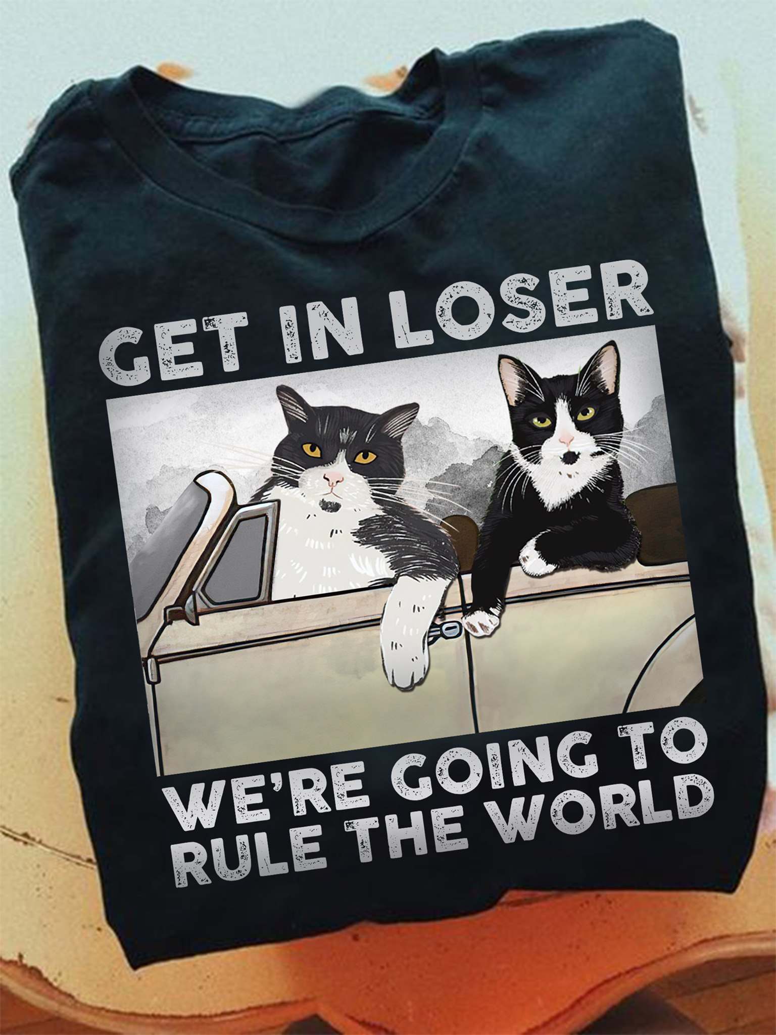 Cat Driving Car - Get in loser we're going to rule the world