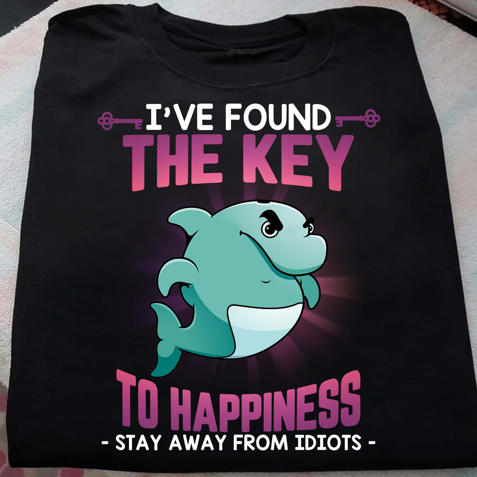 Grumpy Shark - I've found the key to happiness stay away from idiots