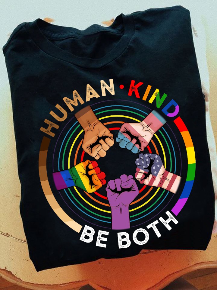 Five Hands, Racist And LGBT Community - Human, Kind be both