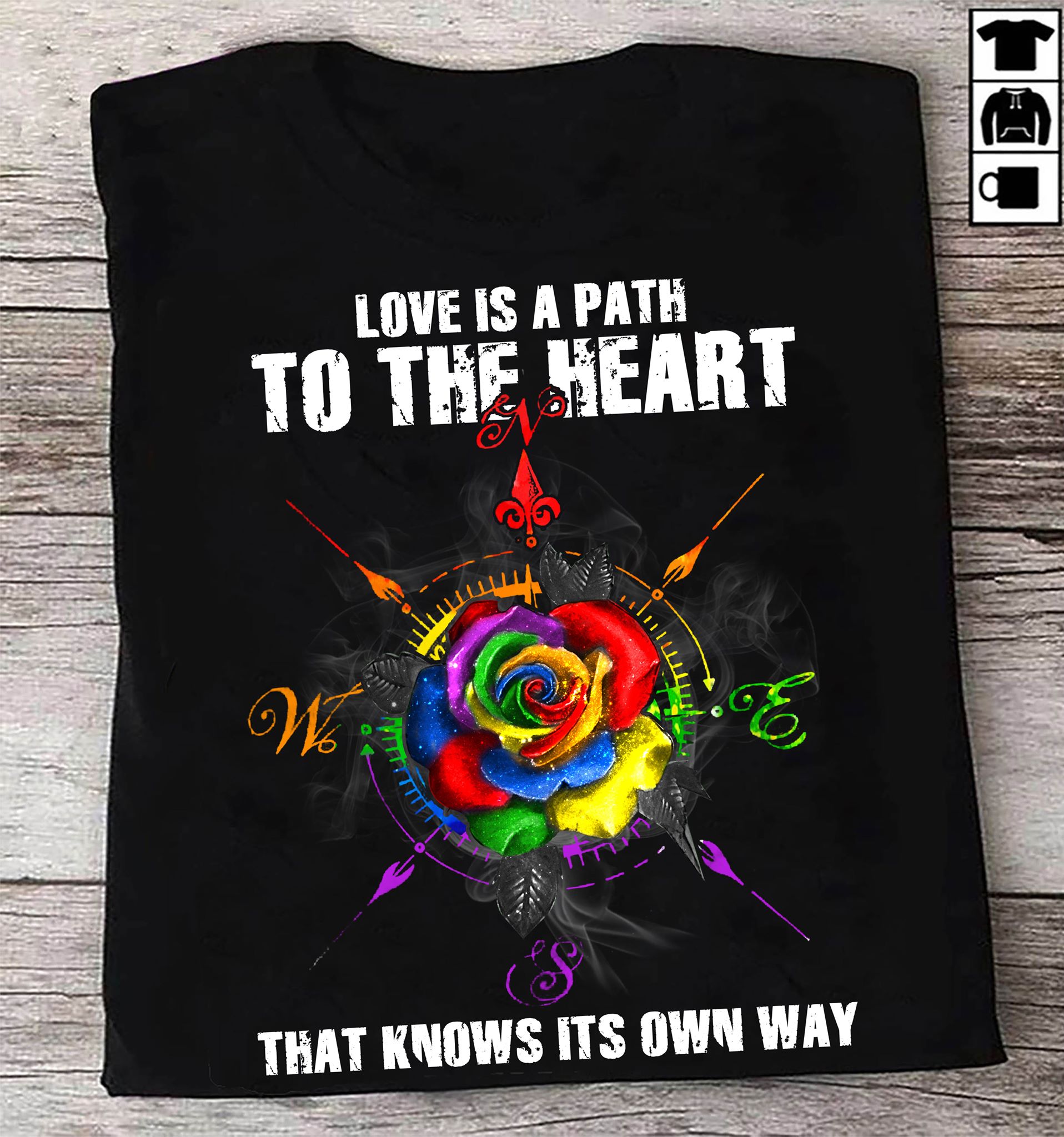 Rose And Compass, LGBT Community – Love is to the heart that knows its own way