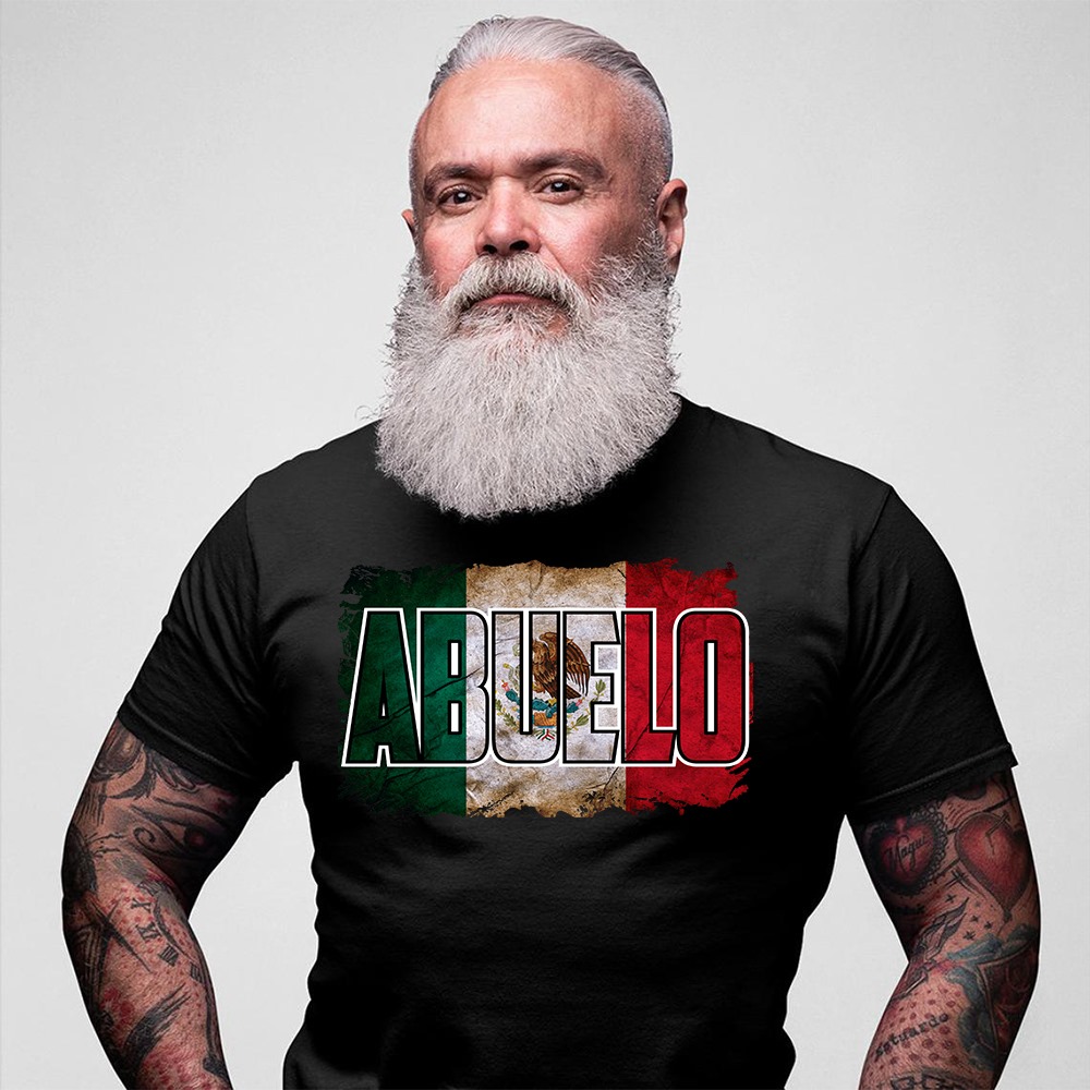 Abuelo - Mexico grandpa, mexico flag