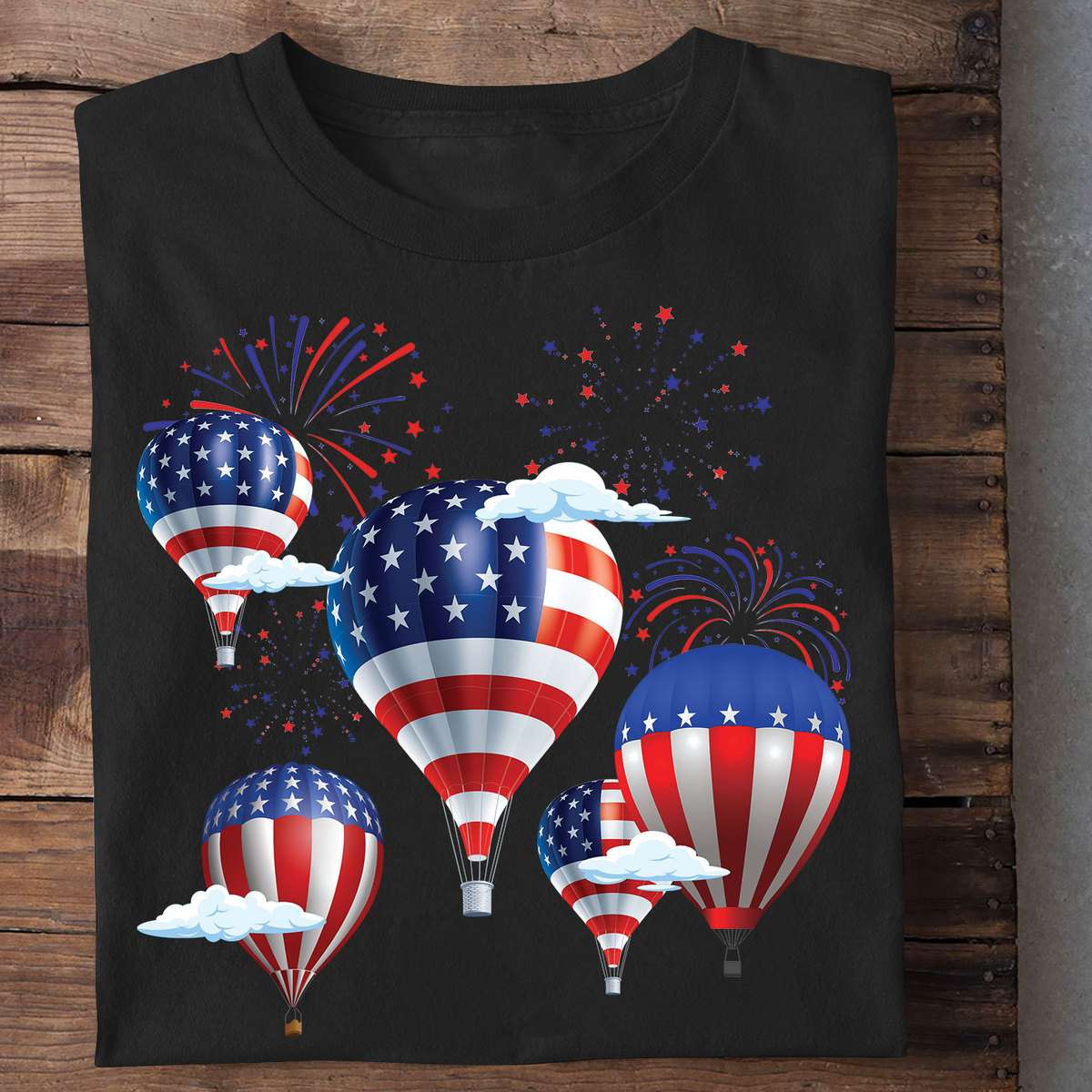 America balloon - Flying balloon, America independence day