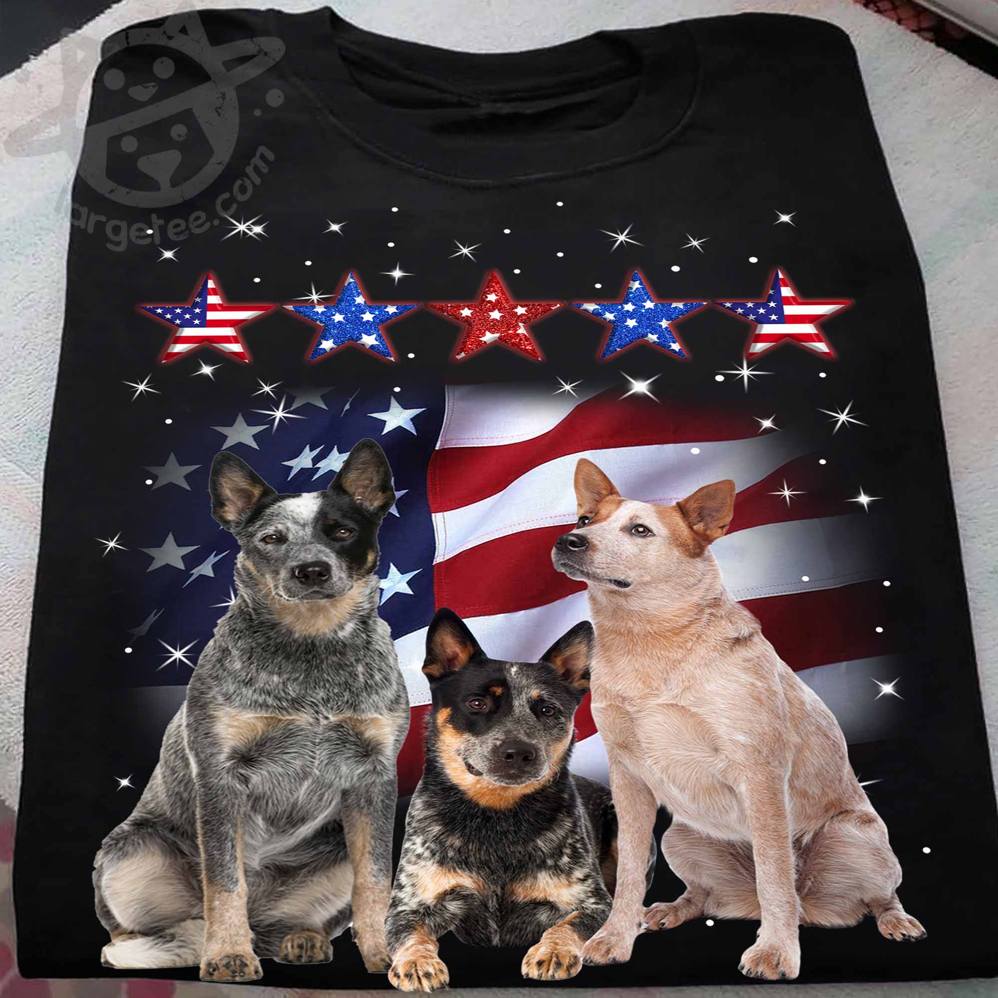Australian cattle dog - Dog lover, America flag