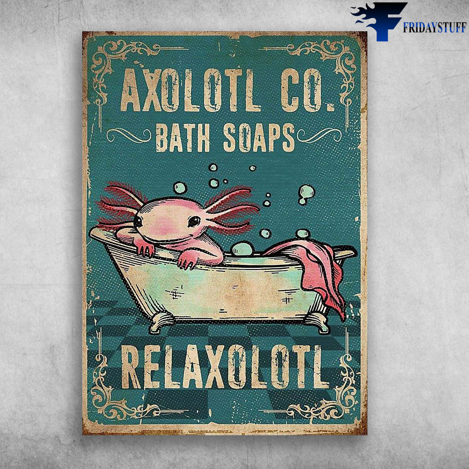 Axolotl In Bath - Axolotl CO., Bath Soaps, Relaxolotl