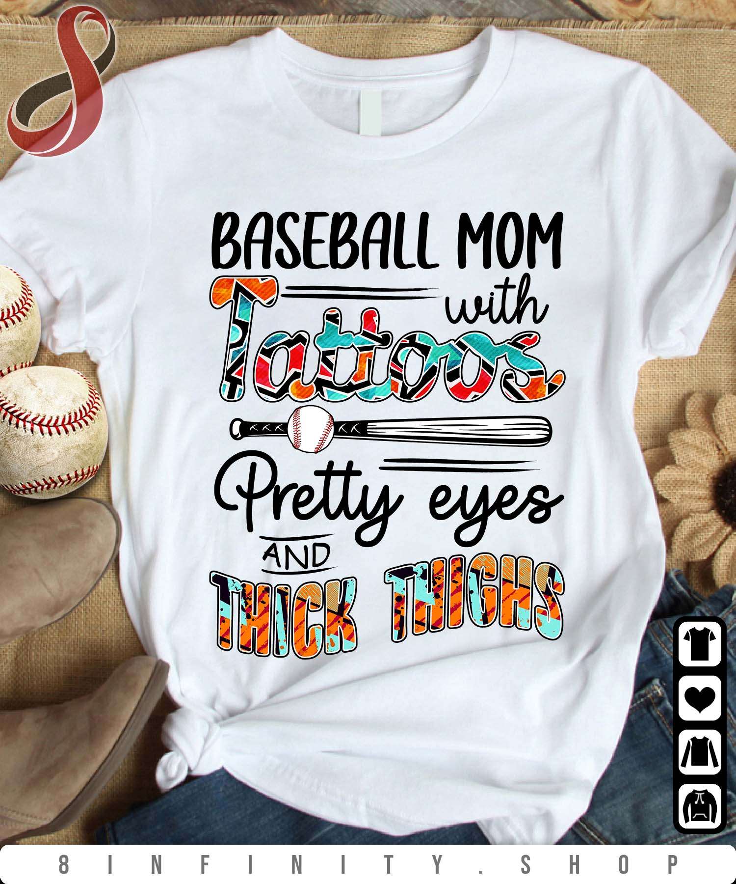 Baseball mom with tattoos pretty eyes and thick thighs - Baseball lover