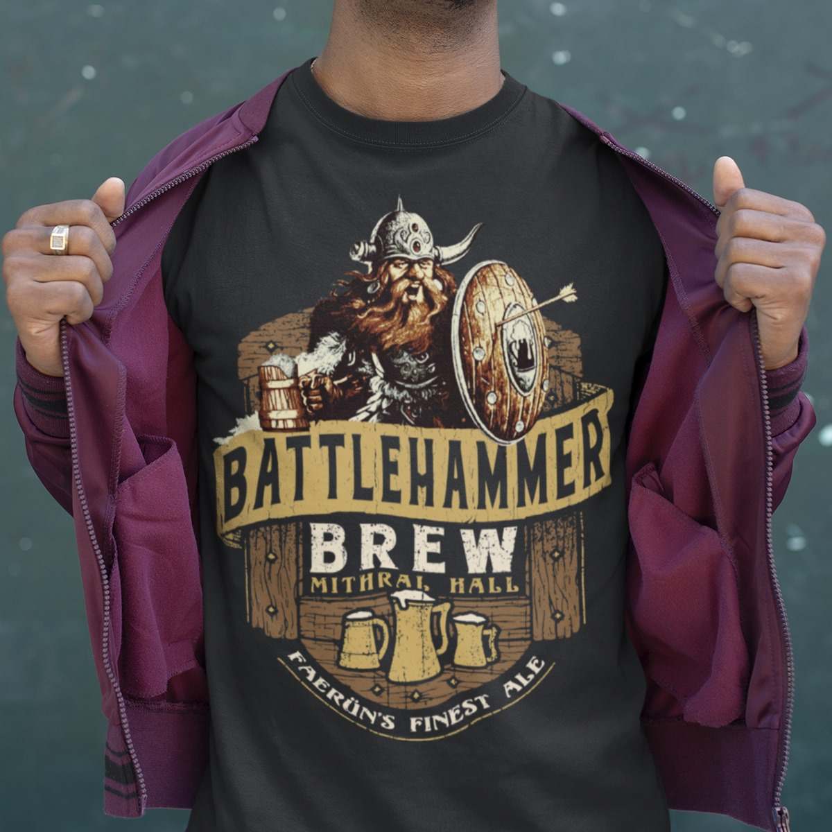 Battlehammer brew - Viking guy, beer lover