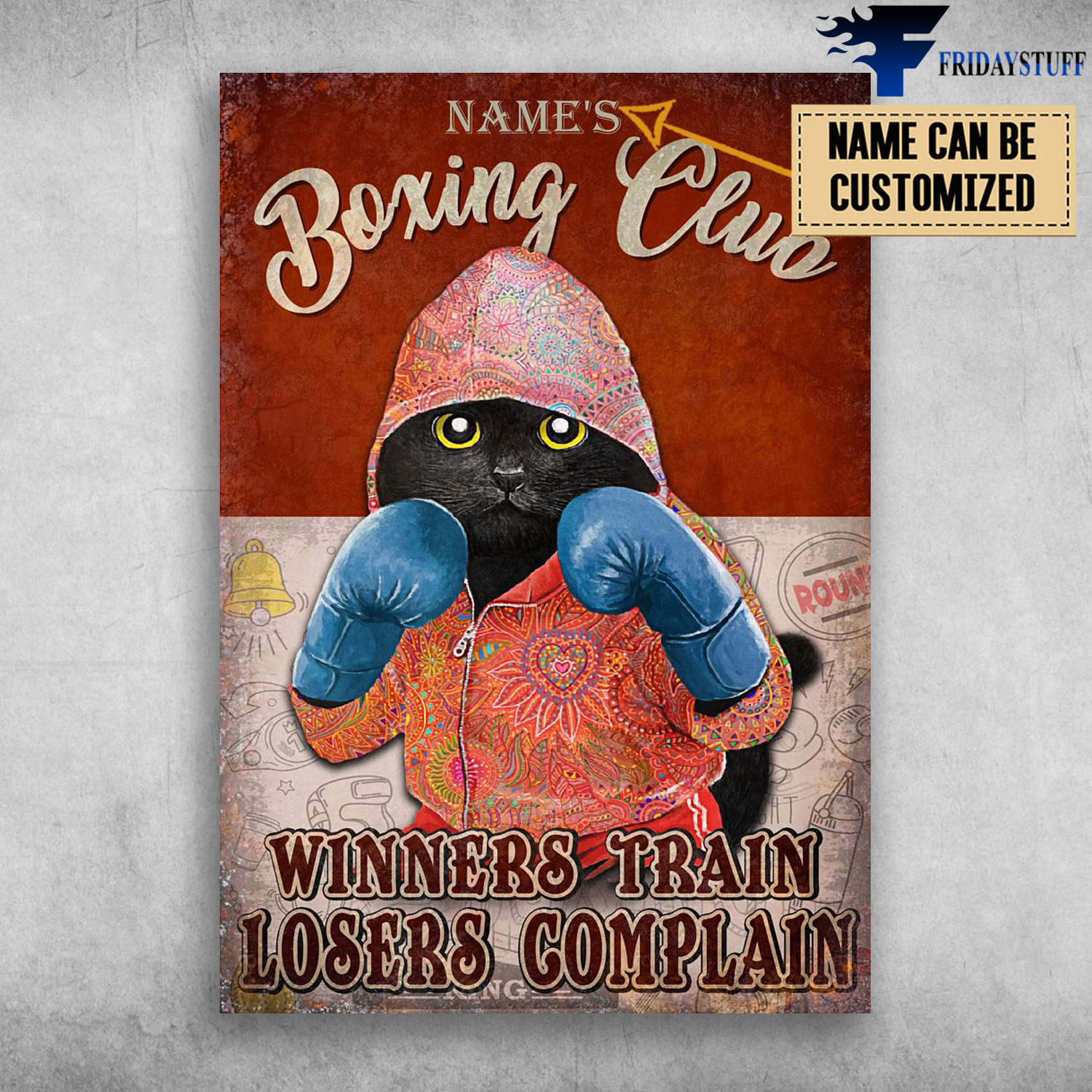 Black Cat Boxing, Boxing Cat, Boxing Club, Winners Train, Losers Complain