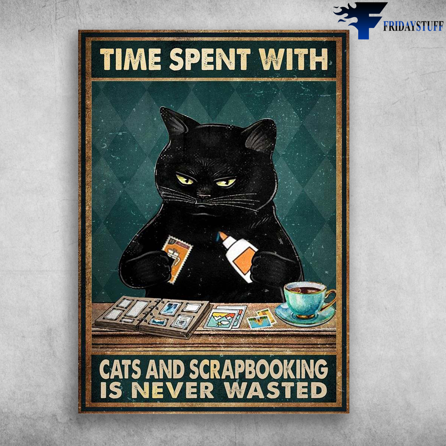 Black Cat Scrapbooking - Time Spent With Cats And Scrapbooking, Is Never Wasted