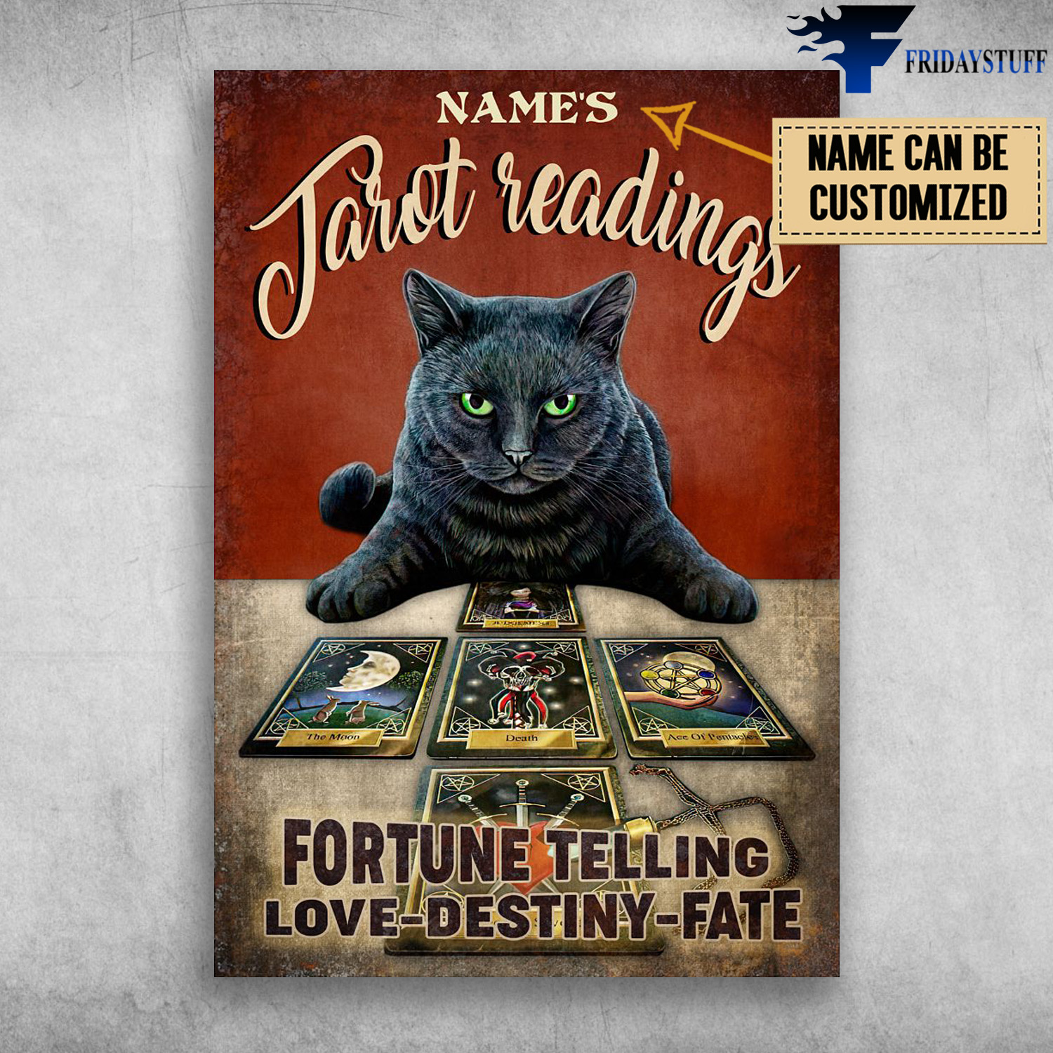 Black Cat, Tarot Reading, Fortune Telling Love, Destiny, Fate, Cat Tarot