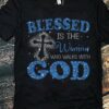 Blessed is the woman who walks with god - God cross