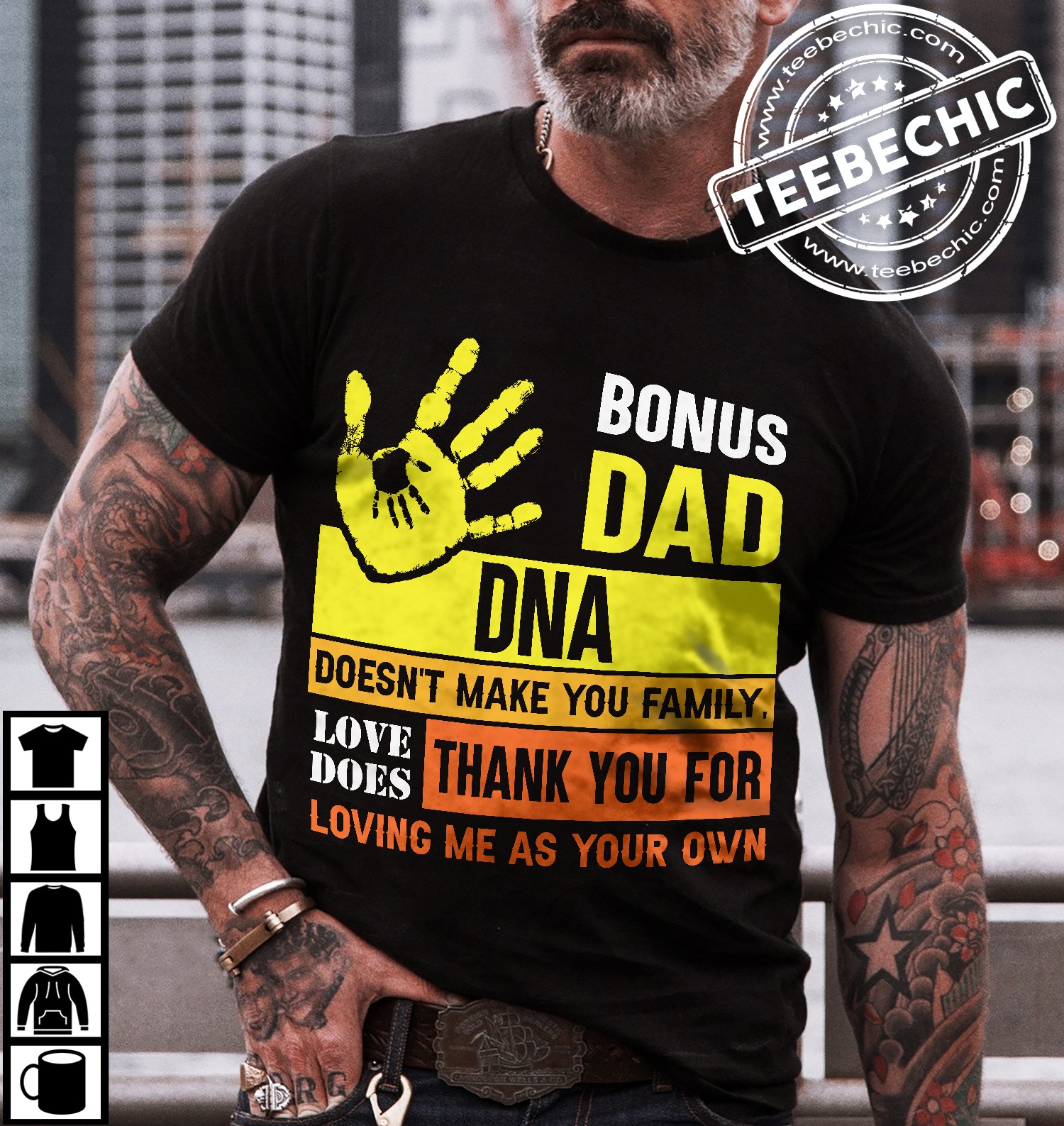 Bonus dad DNA doens't make you family, loves does - Thank you for loving me as your own