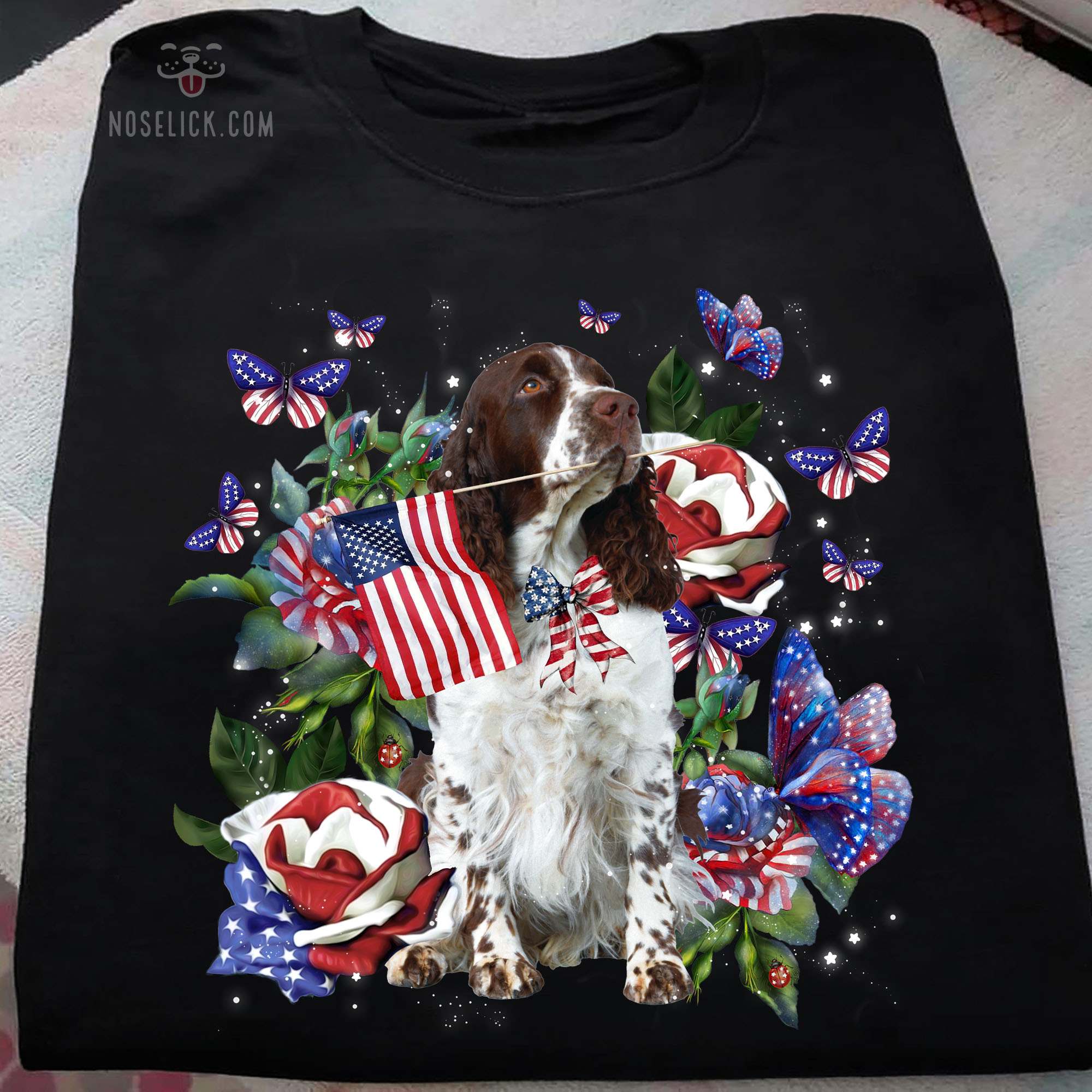 Cavalier King Charles Spaniel and America - America independence day