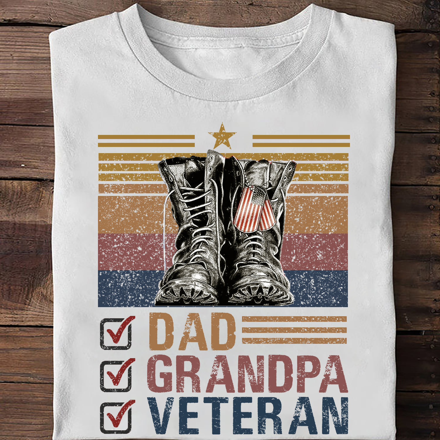 Dad grandpa veteran - Veteran shoes, father veteran