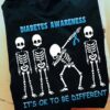 Diabetes awareness it's ok to be different - Different skull