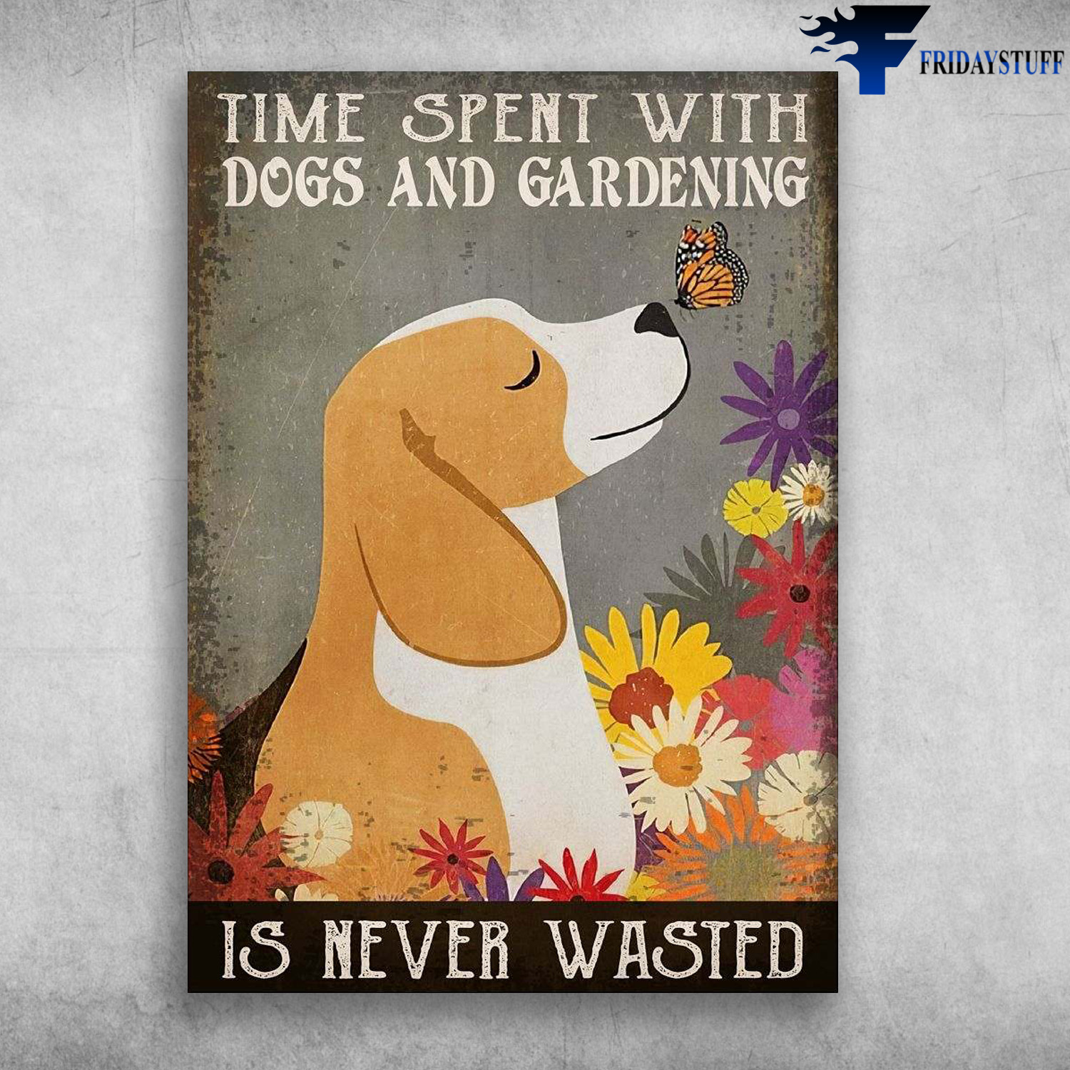 Dog Butterfly, Dogs And Gardening - Time Spent With Dogs And Gardening, Is Never Wasted
