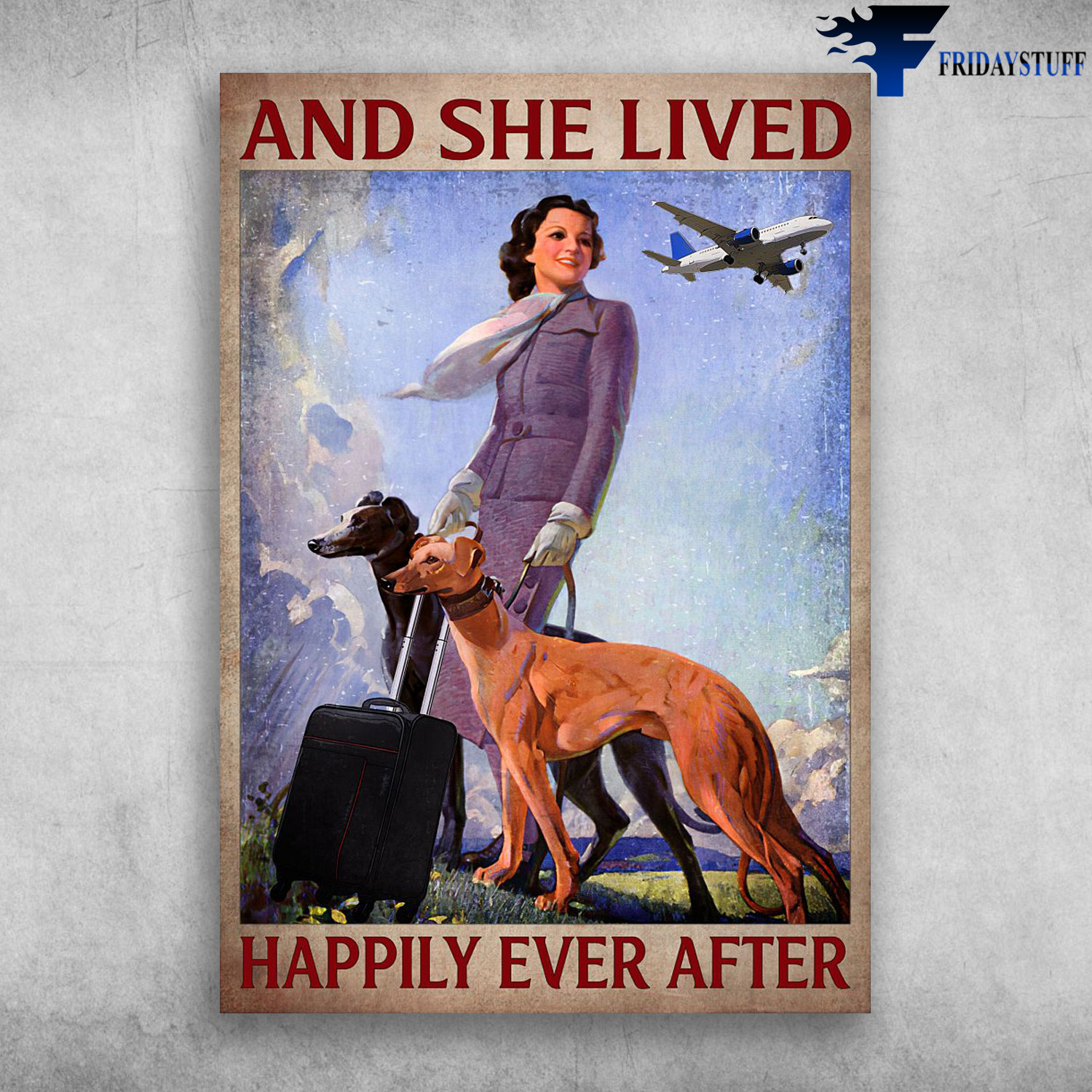 Flight Attendant, Dog And Plane - And She Lived, Happily Ever After, Traveling With Dog