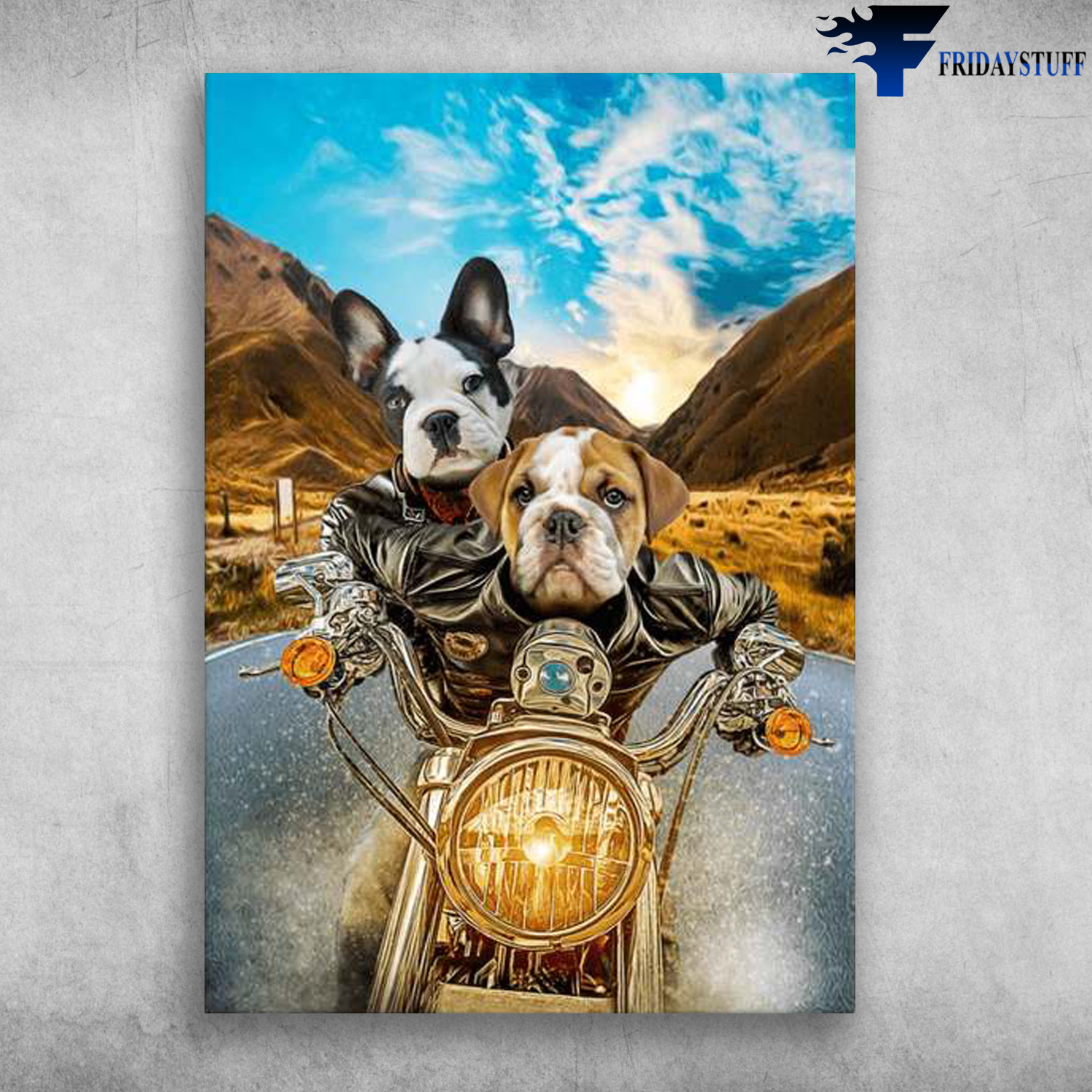 French Bulldog - Motorcycling Dog, Biker Lover